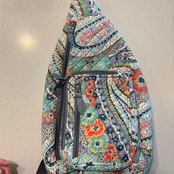 Vera Bradley Handbags - Vera Bradley Multicolor Paisley Quilted Sling Bag